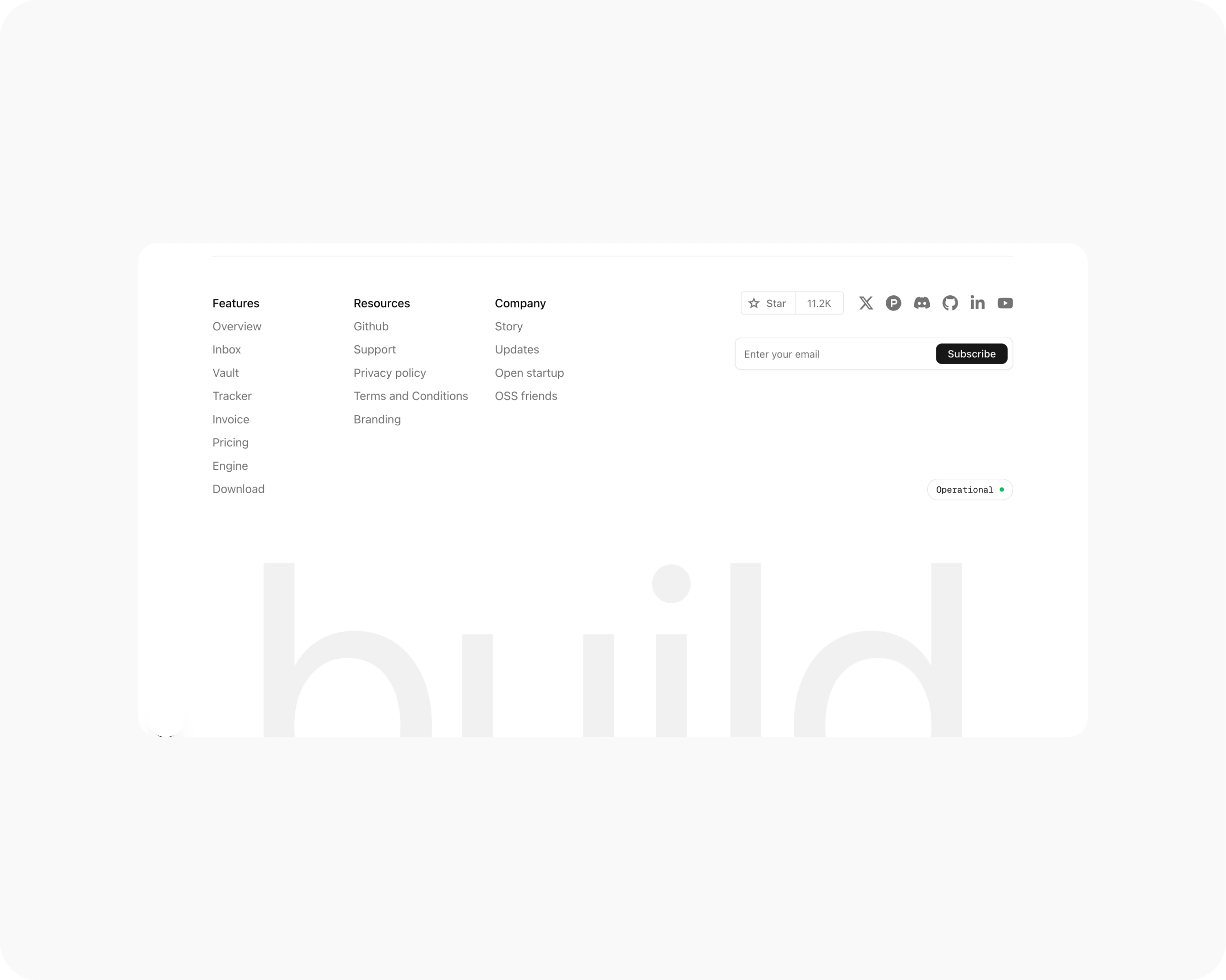 Footer preview