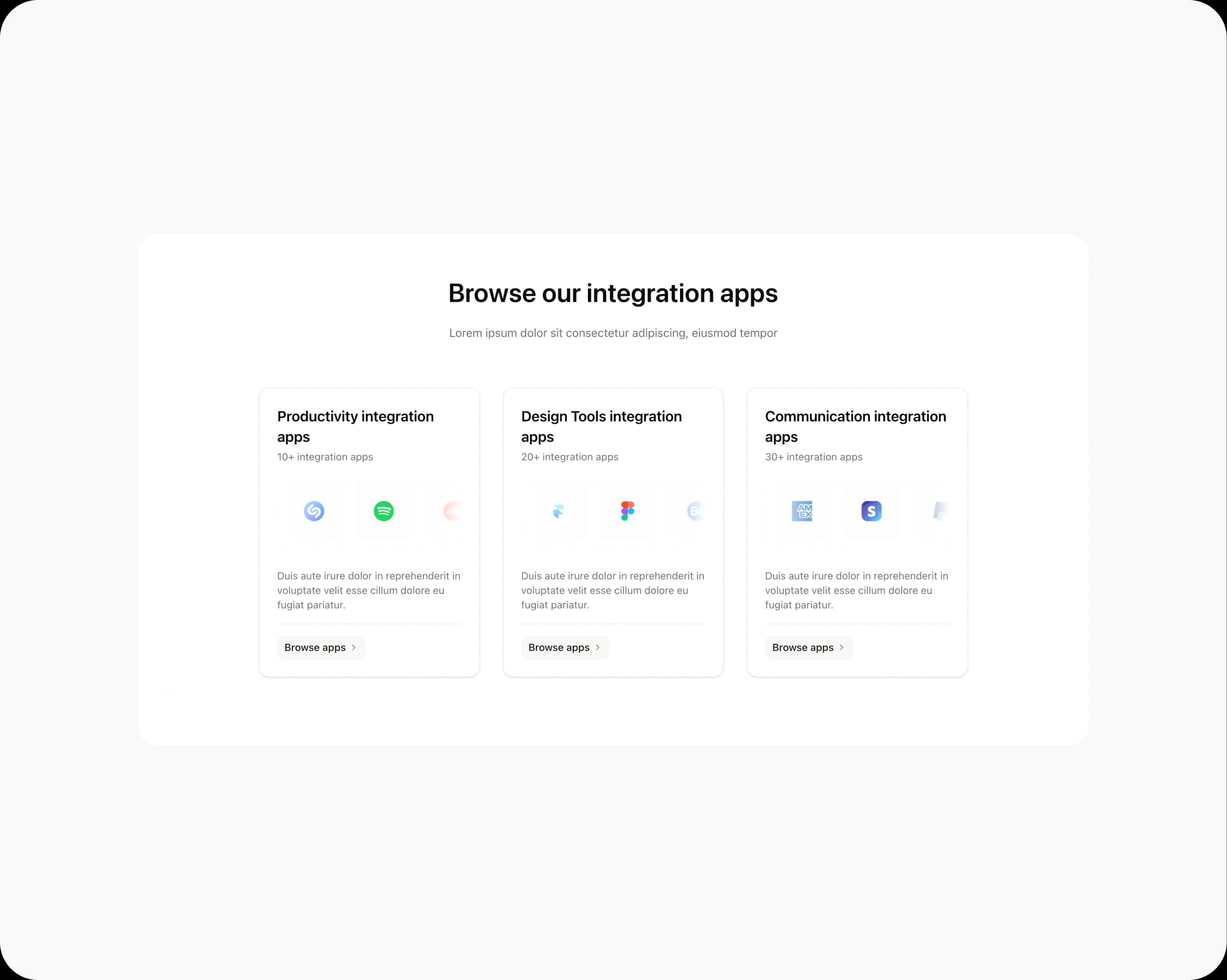 Integrations preview