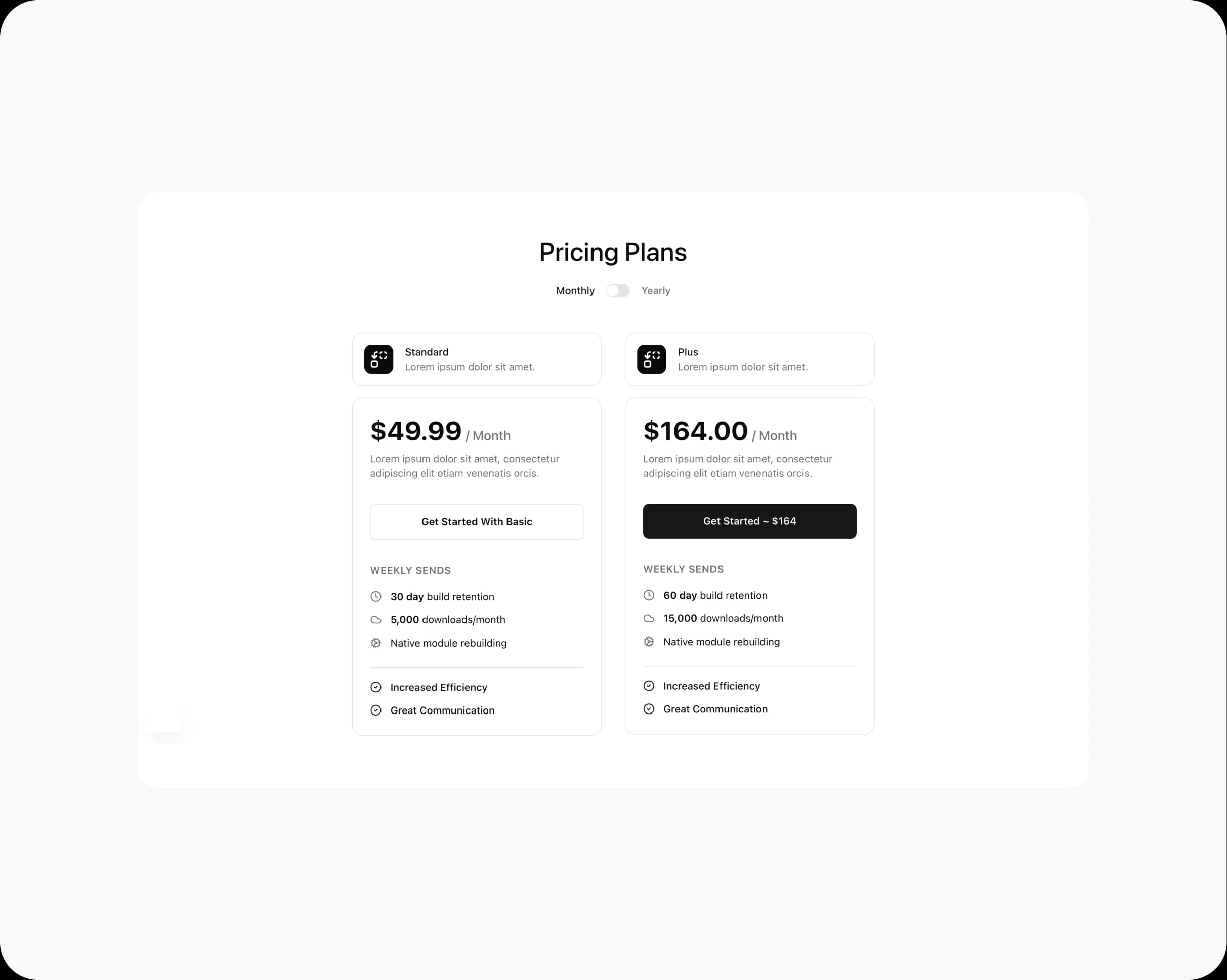 Pricing preview